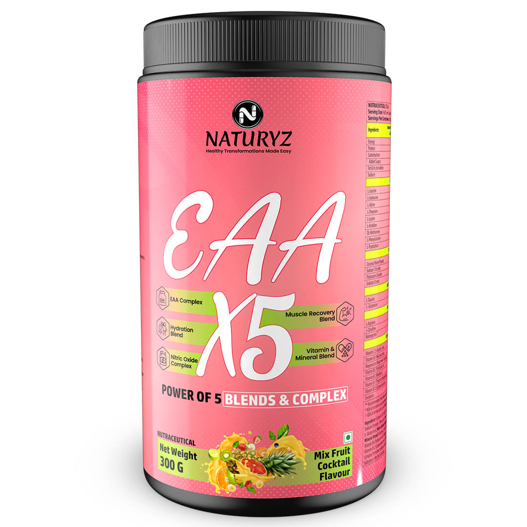 NATURYZ N-EAA X5-300g-Mix Fruit Flavour 300 gm NATURYZ N-EAA X5-300g-Mix Fruit Flavour 300 gm