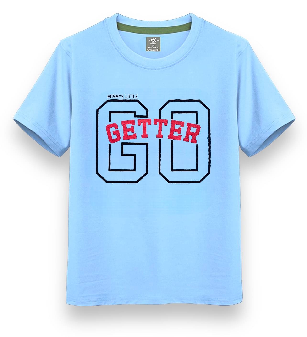     			NI FASHION Pack of 1 Boys Cotton Blend T-Shirt ( Sky Blue )