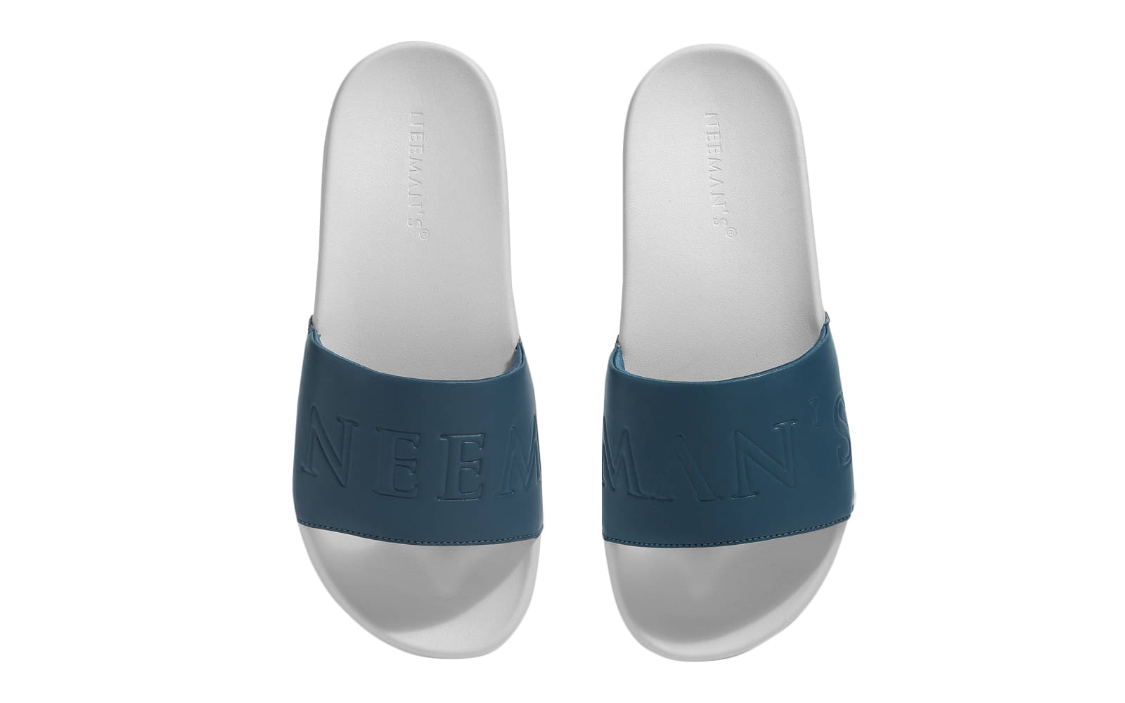     			Neeman's White Men's Slide Flip Flop