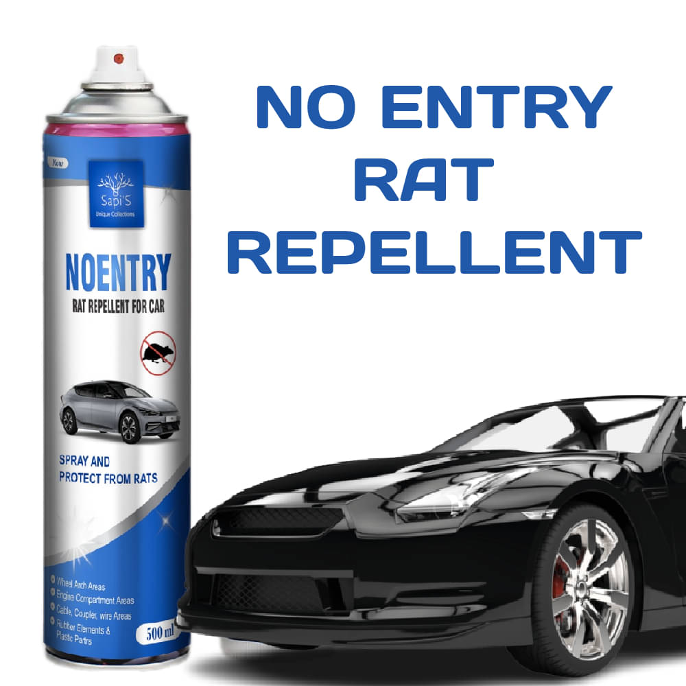     			No Entry Rat Repellent Car Spray for Cars Highly Effective Easy to Spray, Odour Free Rat Repellent Spray for Cars 500 ml