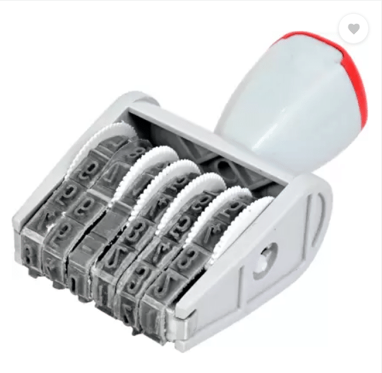     			Number Impression Stamp-6 Digits