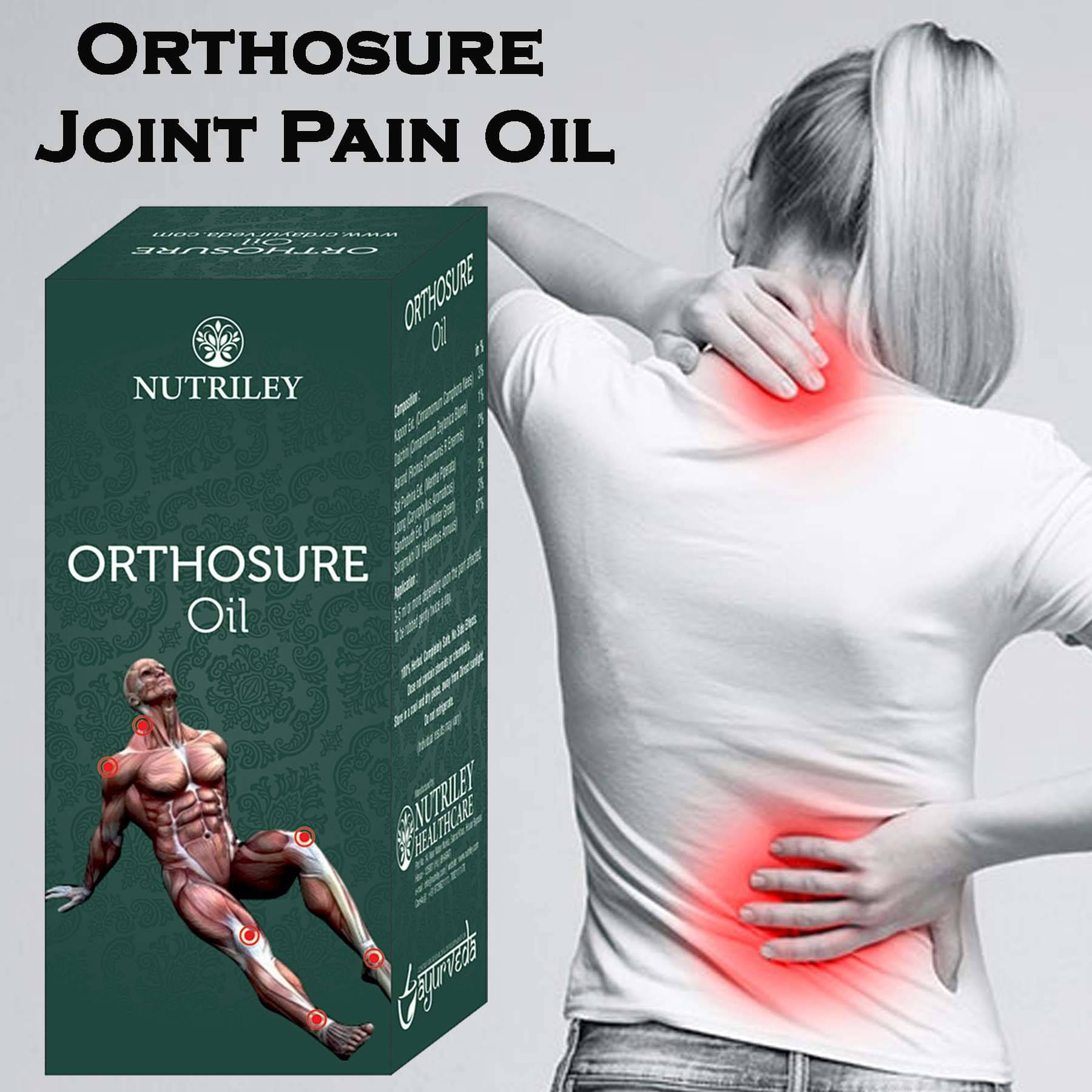     			Nutriley Orthosure Joint Pain Relief Oil, Back Pain, Knee Pain, Shoulder & Muscle Pain, 30 Ml