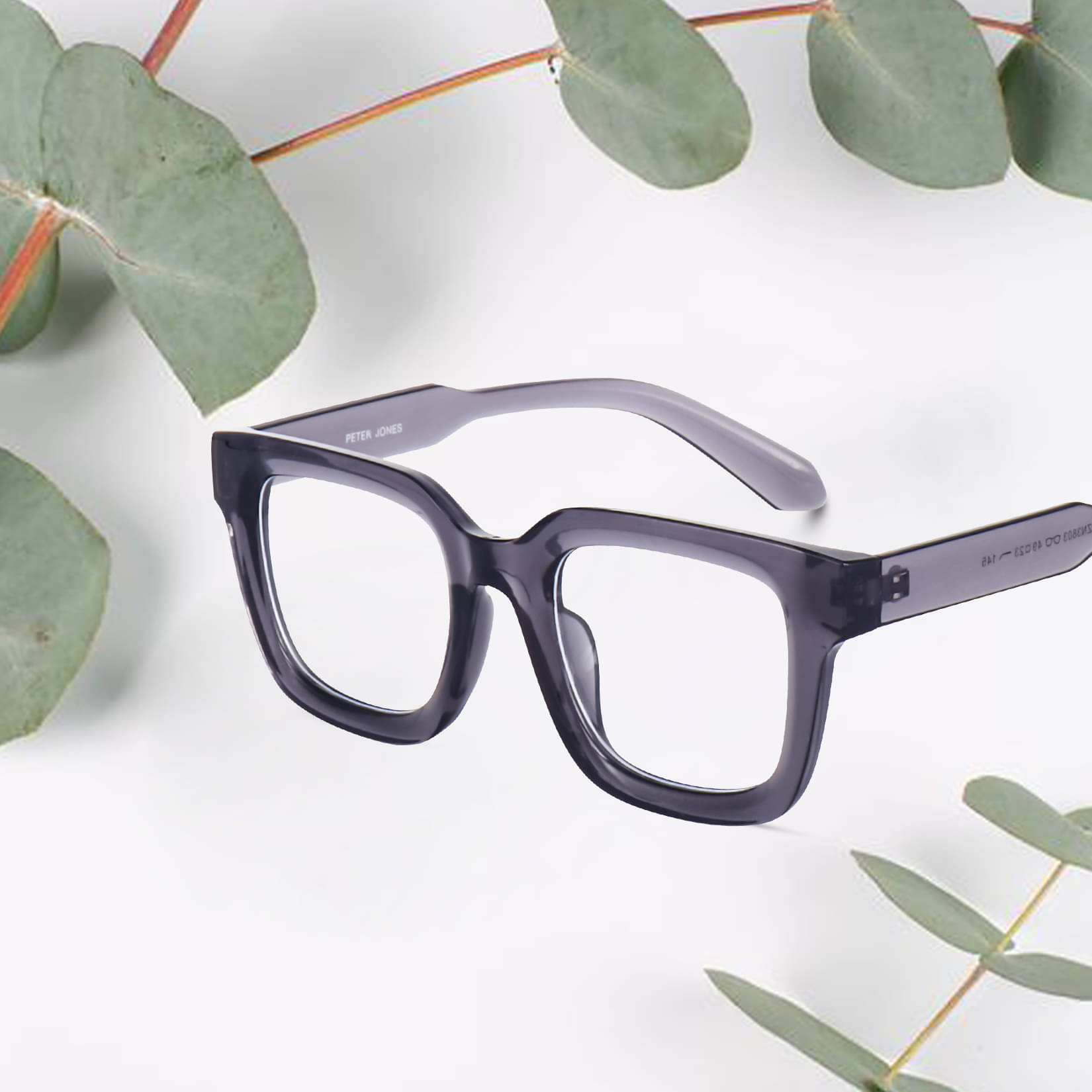     			Peter Jones Grey Full Rim Square Computer Glasses ( Pack of 1 )