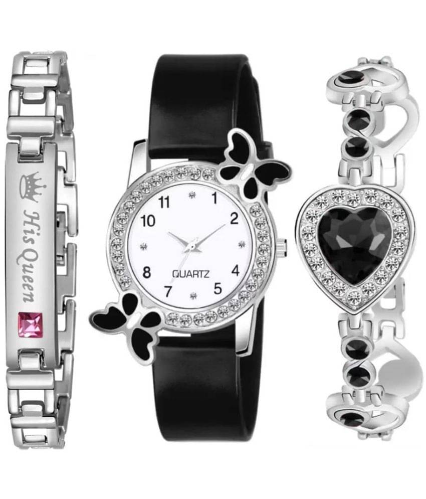     			REESKY Black Rubber Analog Womens Watch