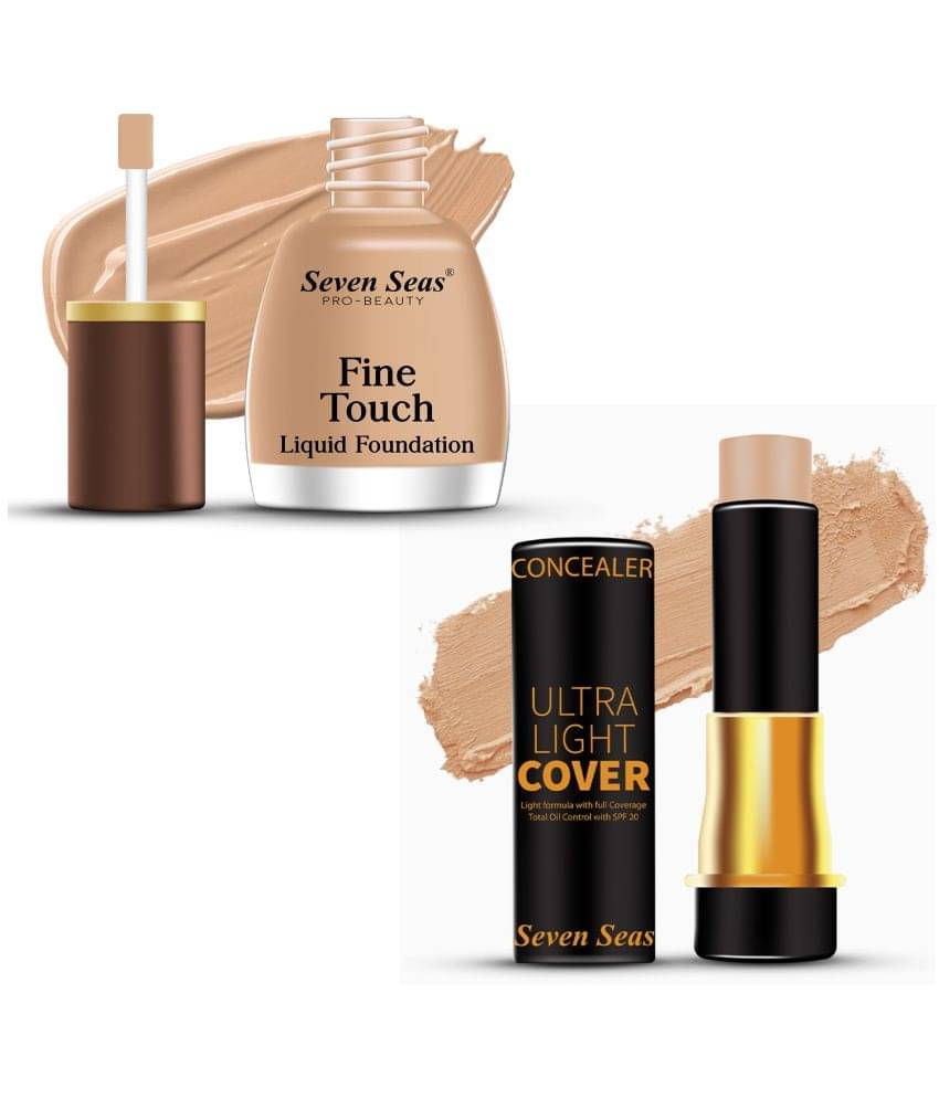 Seven Seas Fine Touch Liquid FOundation WIth Ultra Light Cover Concealer With SPF 20(Skin) Seven Seas Fine Touch Liquid FOundation WIth Ultra Light Cover Concealer With SPF 20(Skin)