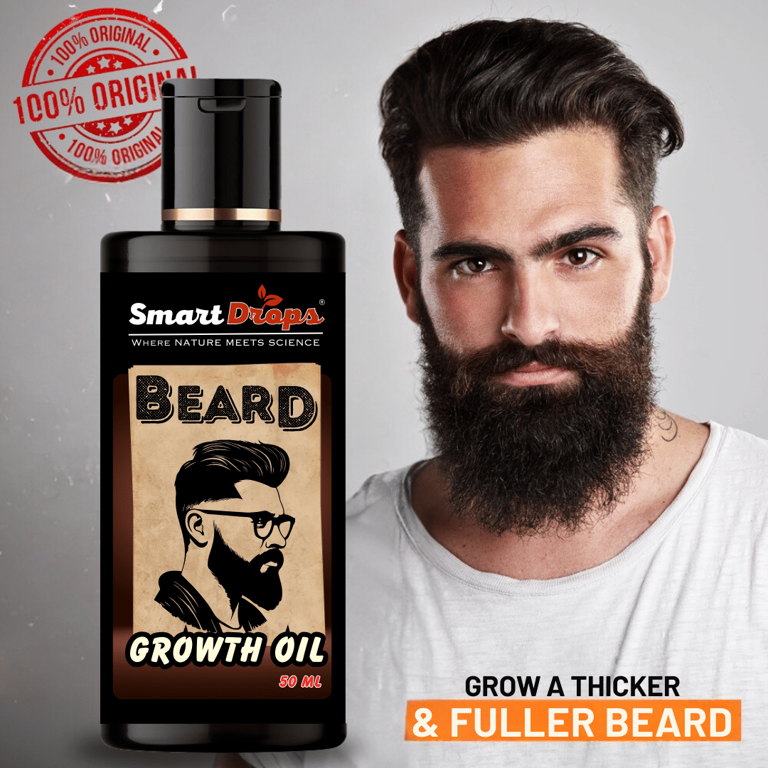 Smartdrops Jojoba Oil Growth And Softness Beard Oil 50 ml - Beard Care and Tools | Buy online on ZillyBuy