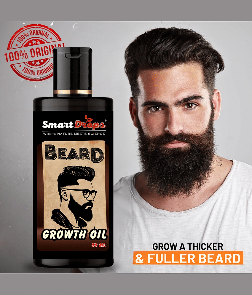 Smartdrops Jojoba Oil Growth And Softness Beard Oil 50 ml - Beard Care and Tools | Buy online on ZillyBuy