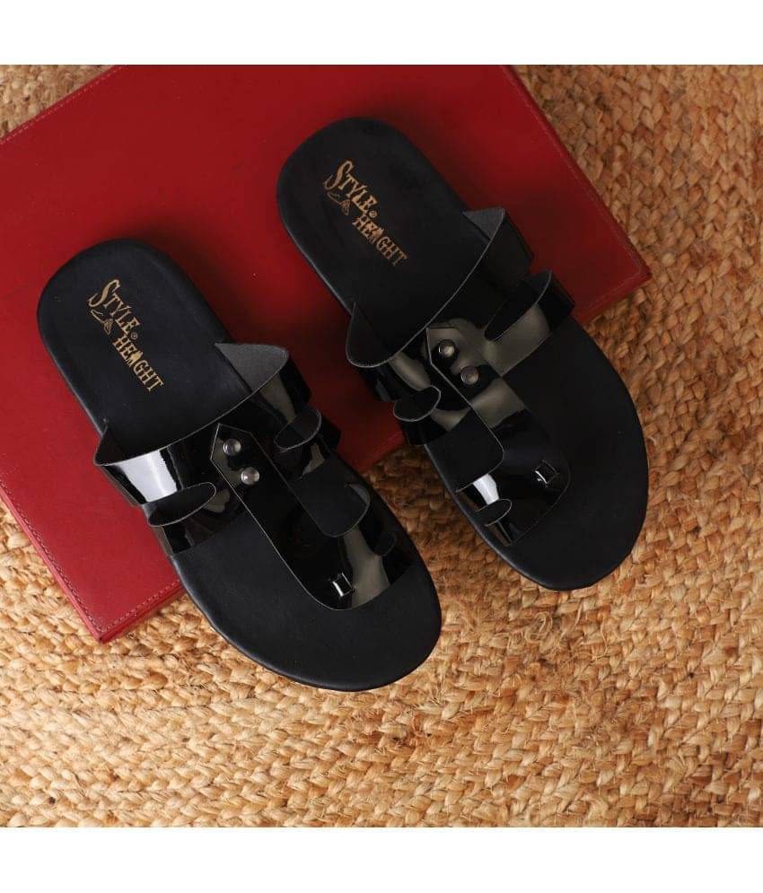     			Style Height Black Men's Slide Flip Flop