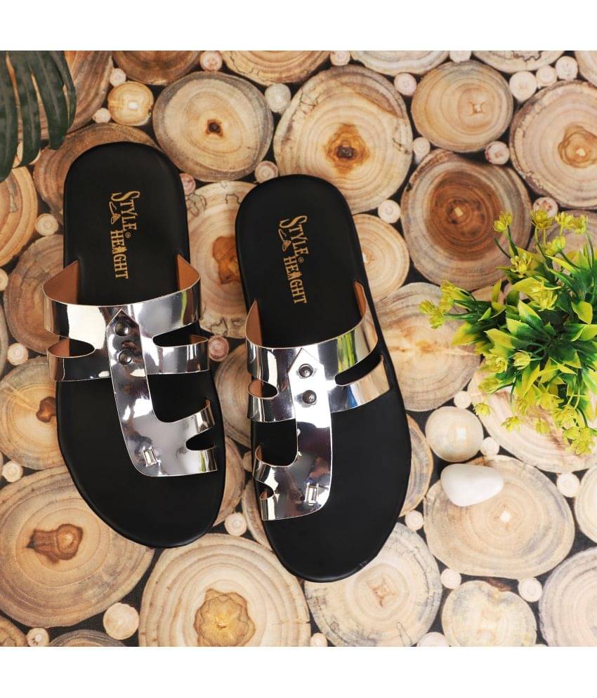     			Style Height White Men's Slide Flip Flop