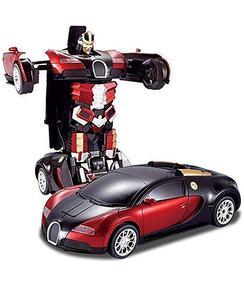     			TOY DEKHO Battery Operated Converting Toy Car to Robot, Robot to Car Automatically with Light and Sound for Boys & Girls Age 2, 3, 4, 5, 6, 7, 8  Multicolour Musical Indoor and Outdoor Toy