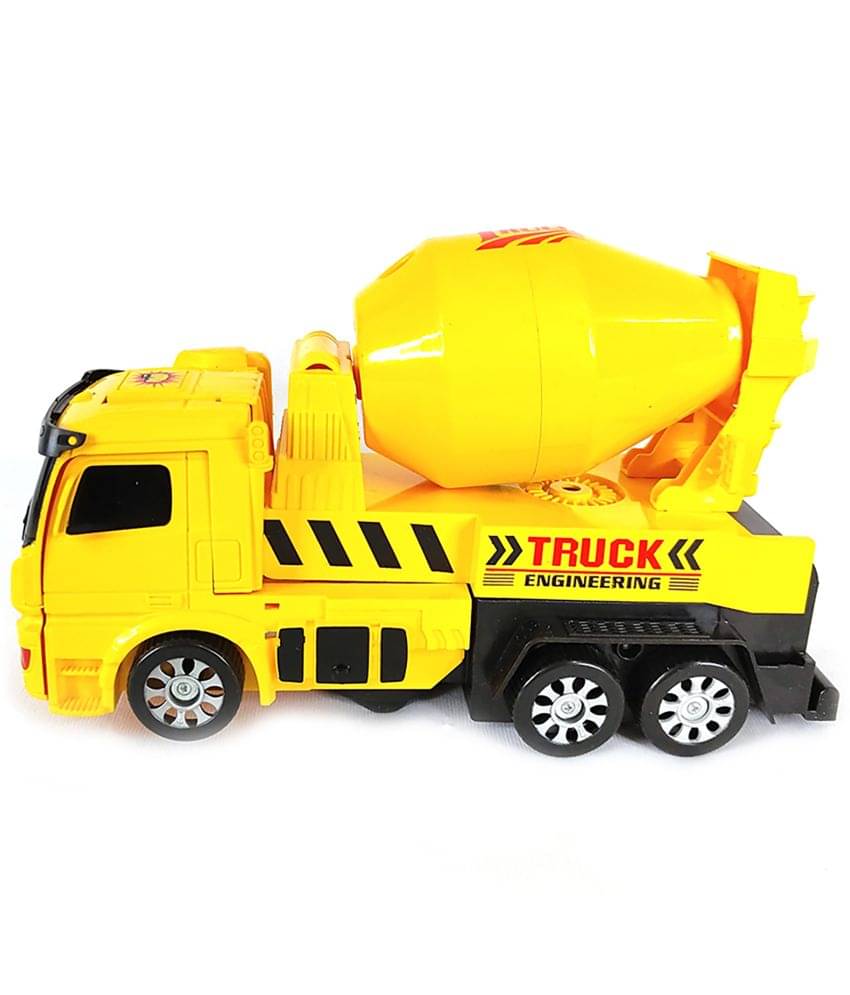     			TOY DEKHO  Transformers Engineering Form Deformation Robot Truck  JCB Robot 3MDL Mix For Kids | Battery Operated Mixture Robot Truck For Boys Girls Age 3,4,5+ Years Children Plastic Robot Mixture Truck With Light and Music (Multicolor)