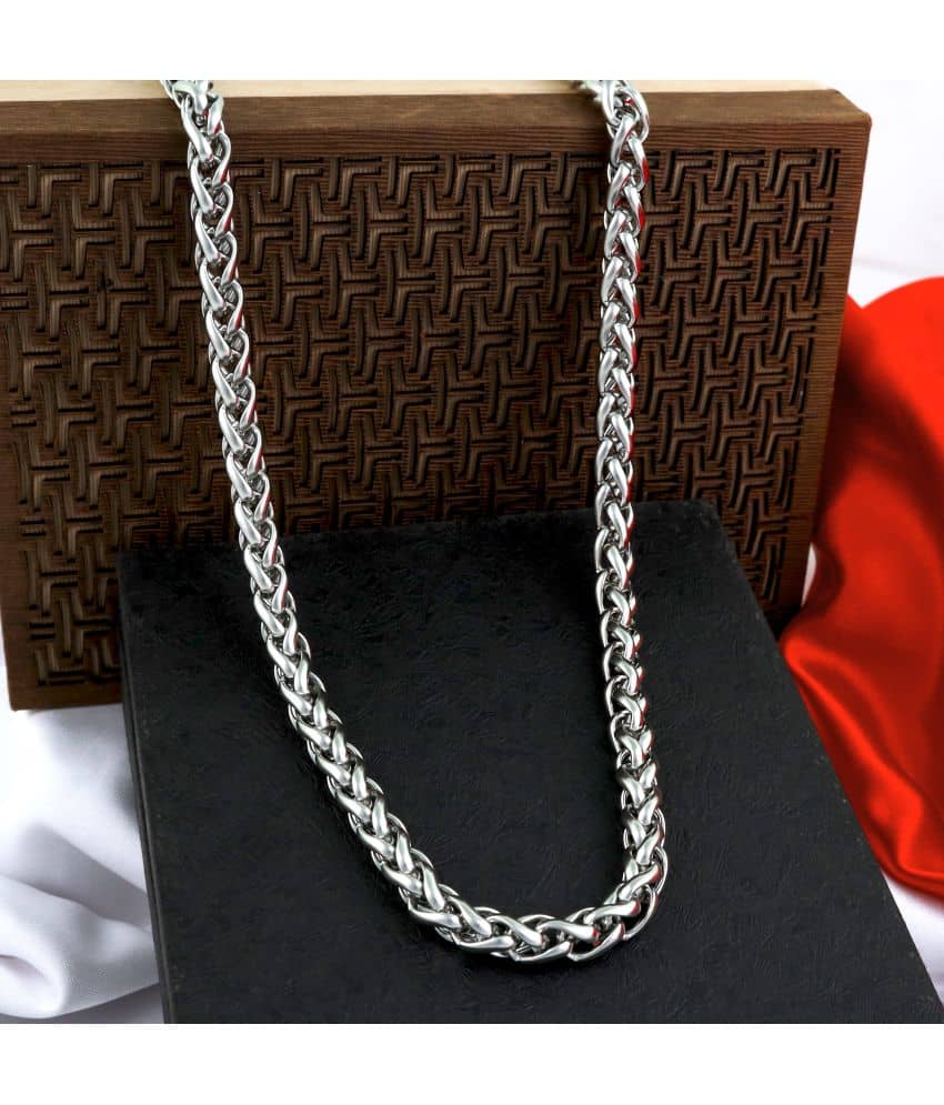 Thrillz Silver Plated Stainless Steel Chain ( Pack of 1 )