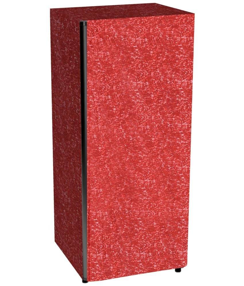     			WACO CREATION Polyester Abstract Fridge Covers ( 99 45 ) Pack of 1 - Maroon