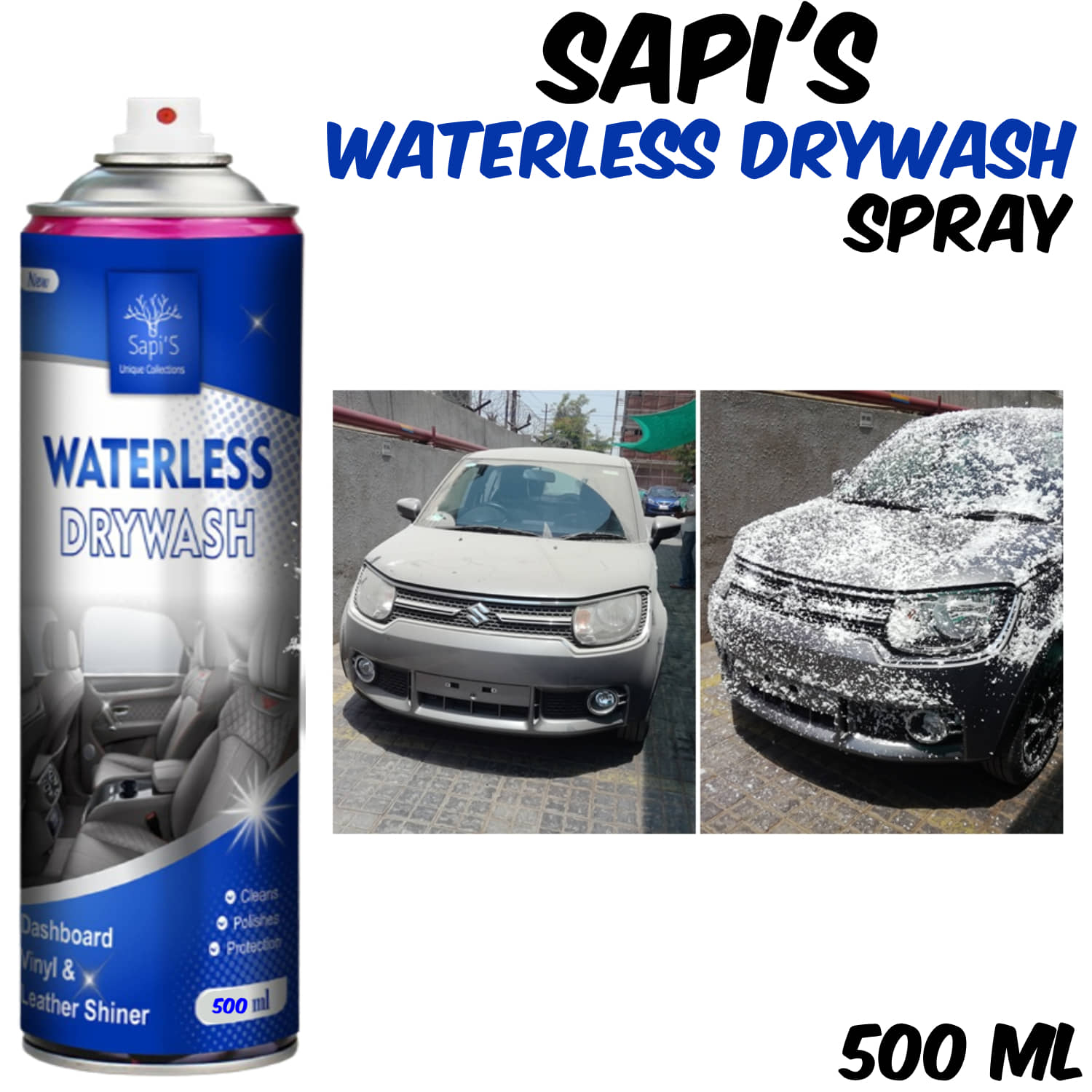 Waterless Drywash For Car and Bike Cleaning