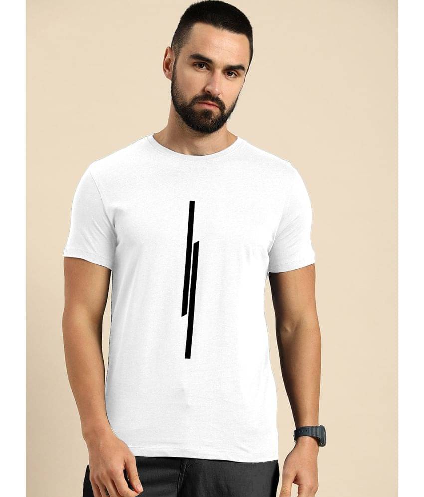 happy khajana Pack of 1 Polyester Regular Fit Men's T-Shirt ( White ) happy khajana Pack of 1 Polyester Regular Fit Men's T-Shirt ( White )