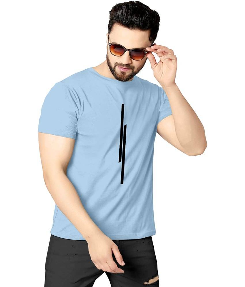 happy khajana Pack of 1 Polyester Regular Fit Men's T-Shirt ( Aqua Blue ) happy khajana Pack of 1 Polyester Regular Fit Men's T-Shirt ( Aqua Blue )