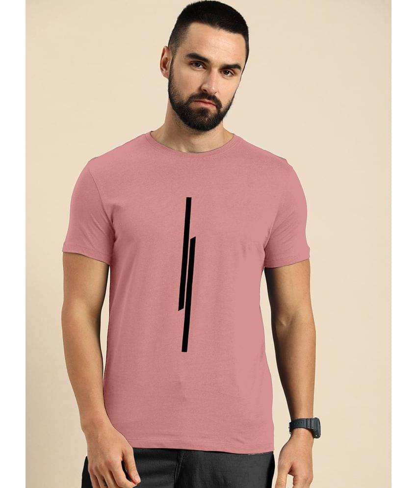 happy khajana Pack of 1 Polyester Regular Fit Men's T-Shirt ( Pink ) happy khajana Pack of 1 Polyester Regular Fit Men's T-Shirt ( Pink )