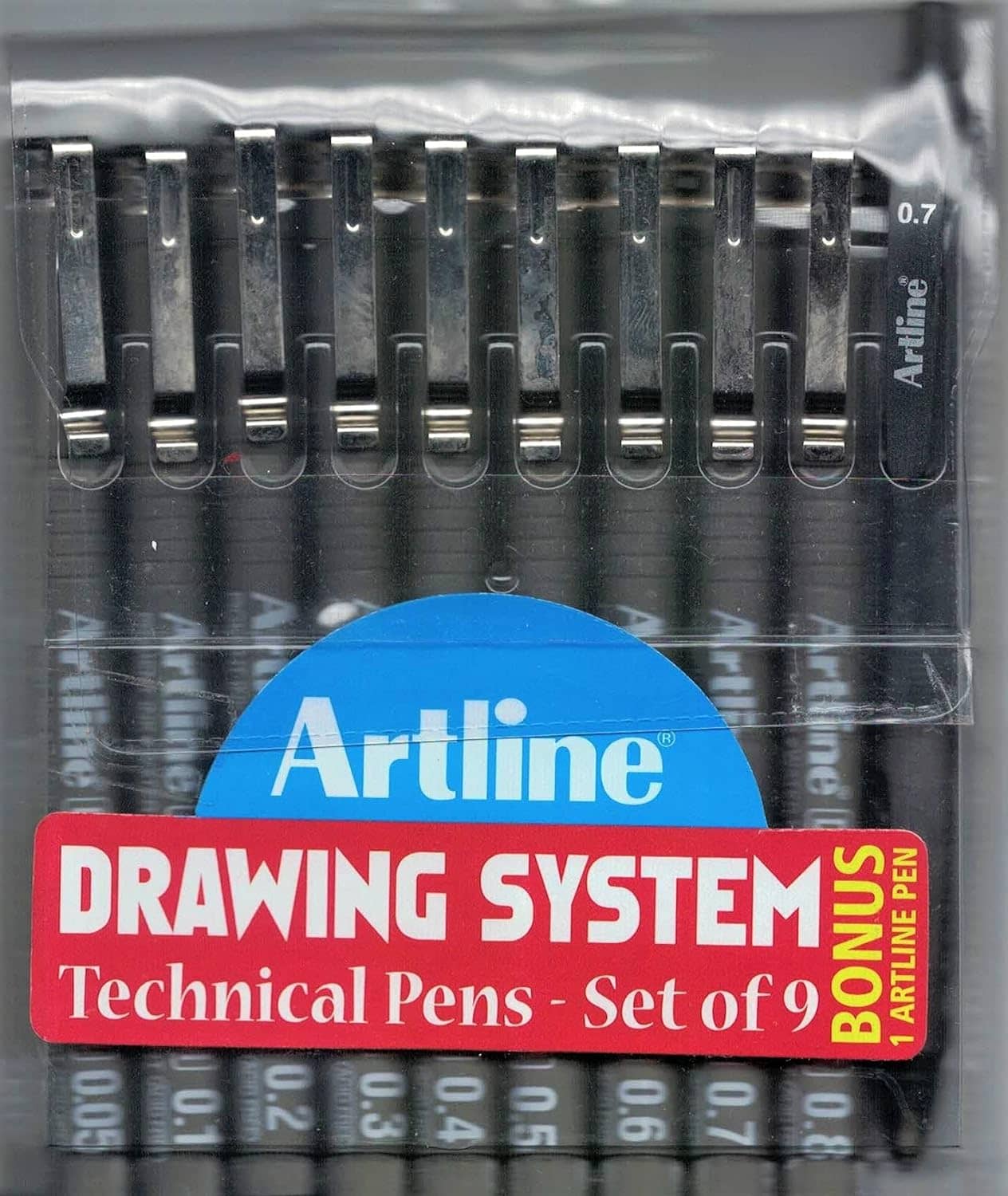 Artline Drawing Pen Set Of 9 +1 Pen