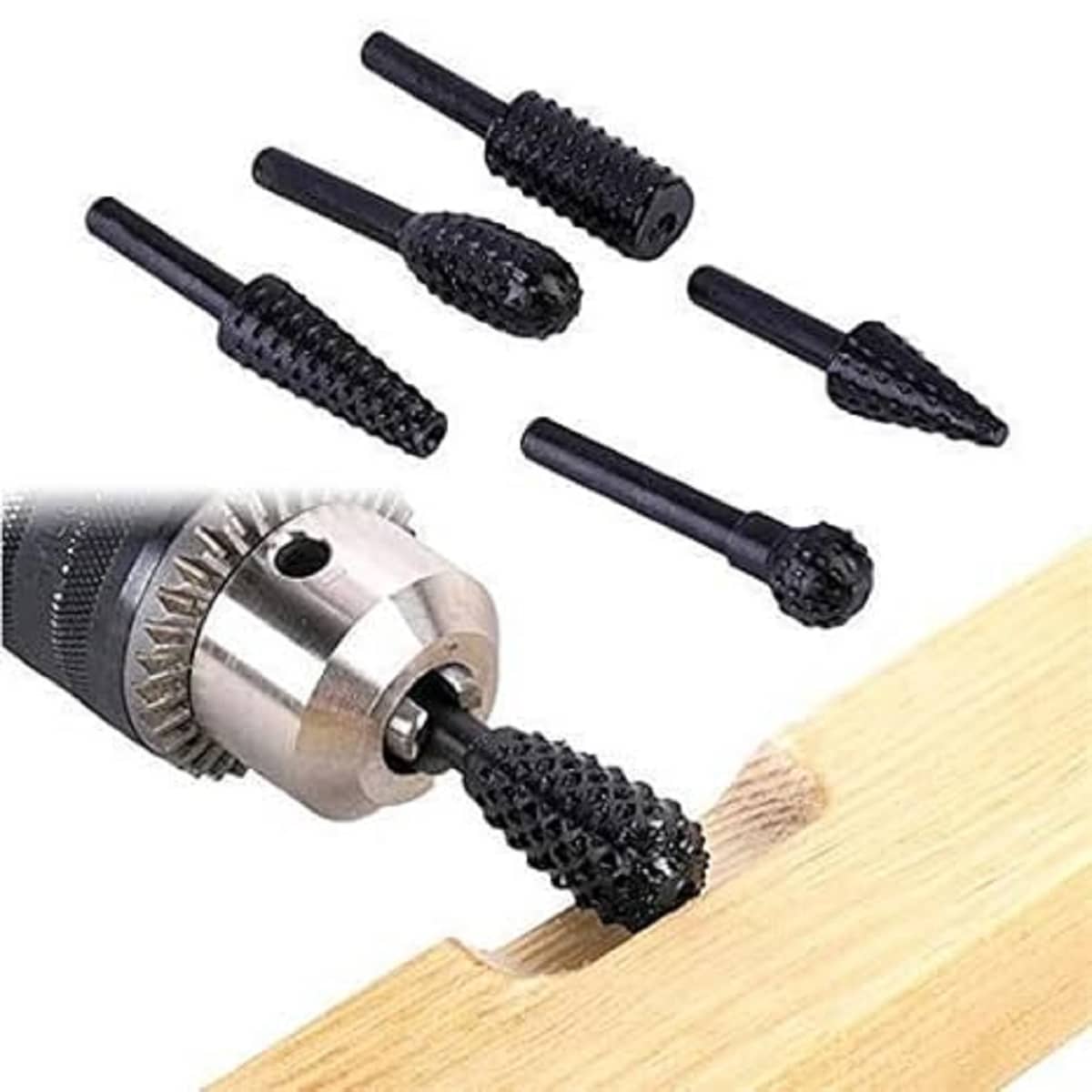 Bluedeal Rasp Head Rotary Cutter files Set for dremel