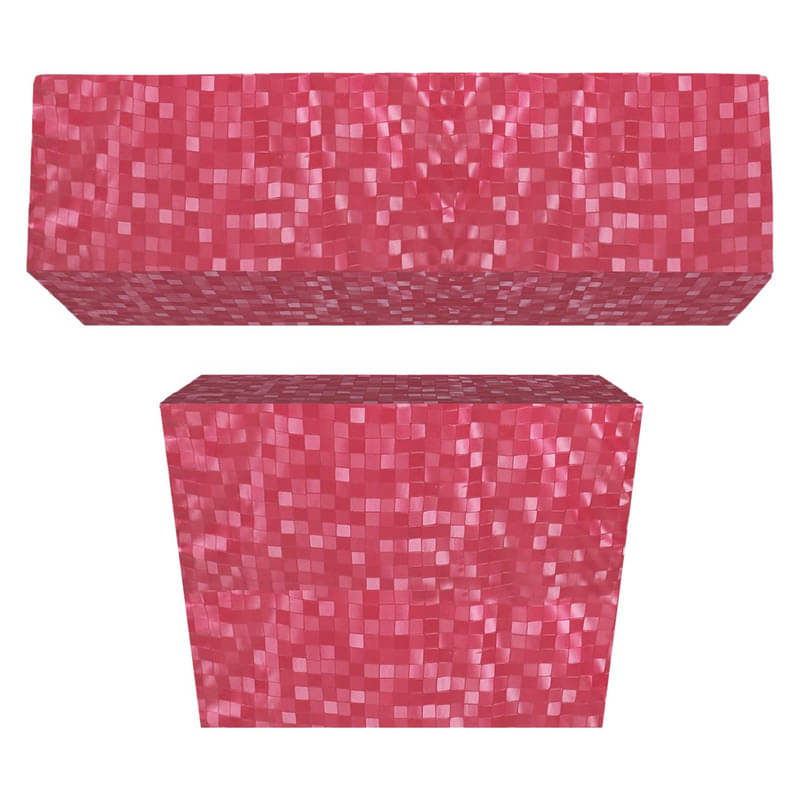     			CASA FURNISHING Set of 2 Polyester Blend Pink AC Cover for 1.5 Ton Split AC
