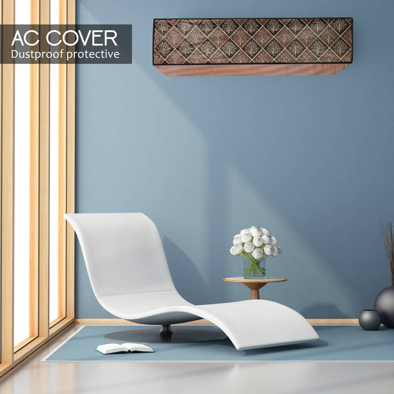 CASA FURNISHING Single Polyester Blend Brown AC Cover for 1.5 Ton Split AC CASA FURNISHING Single Polyester Blend Brown AC Cover for 1.5 Ton Split AC
