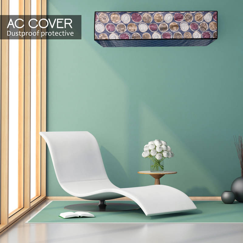     			CASA FURNISHING Single Polyester Blend Multi AC Cover for 1.5 Ton Split AC