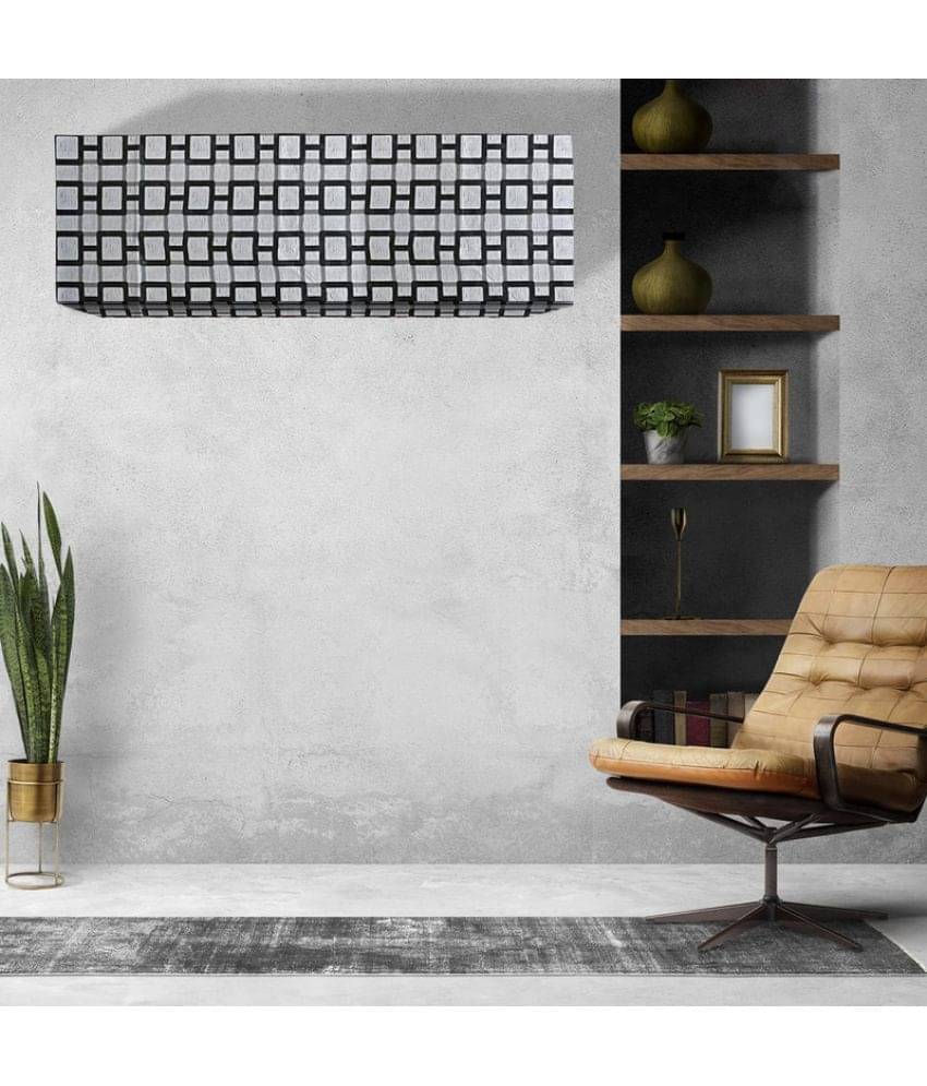 CASA FURNISHING Single Polyester Blend Gray AC Cover for 1.5 Ton Split AC CASA FURNISHING Single Polyester Blend Gray AC Cover for 1.5 Ton Split AC
