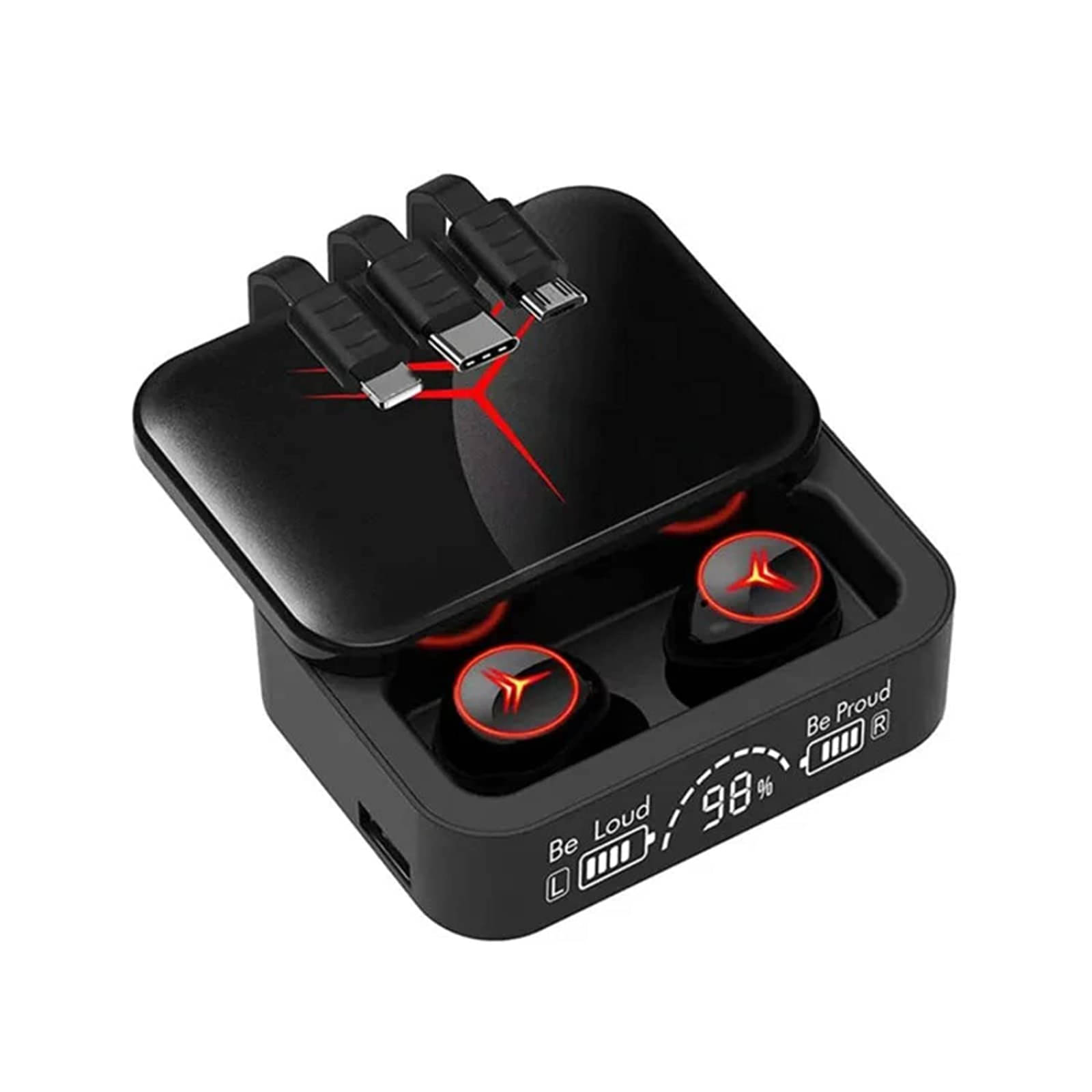     			COREGENIX Power M88 Bluetooth True Wireless (TWS) In Ear 14 Hours Playback Low Latency,Powerfull bass IPX4(Splash & Sweat Proof) Black