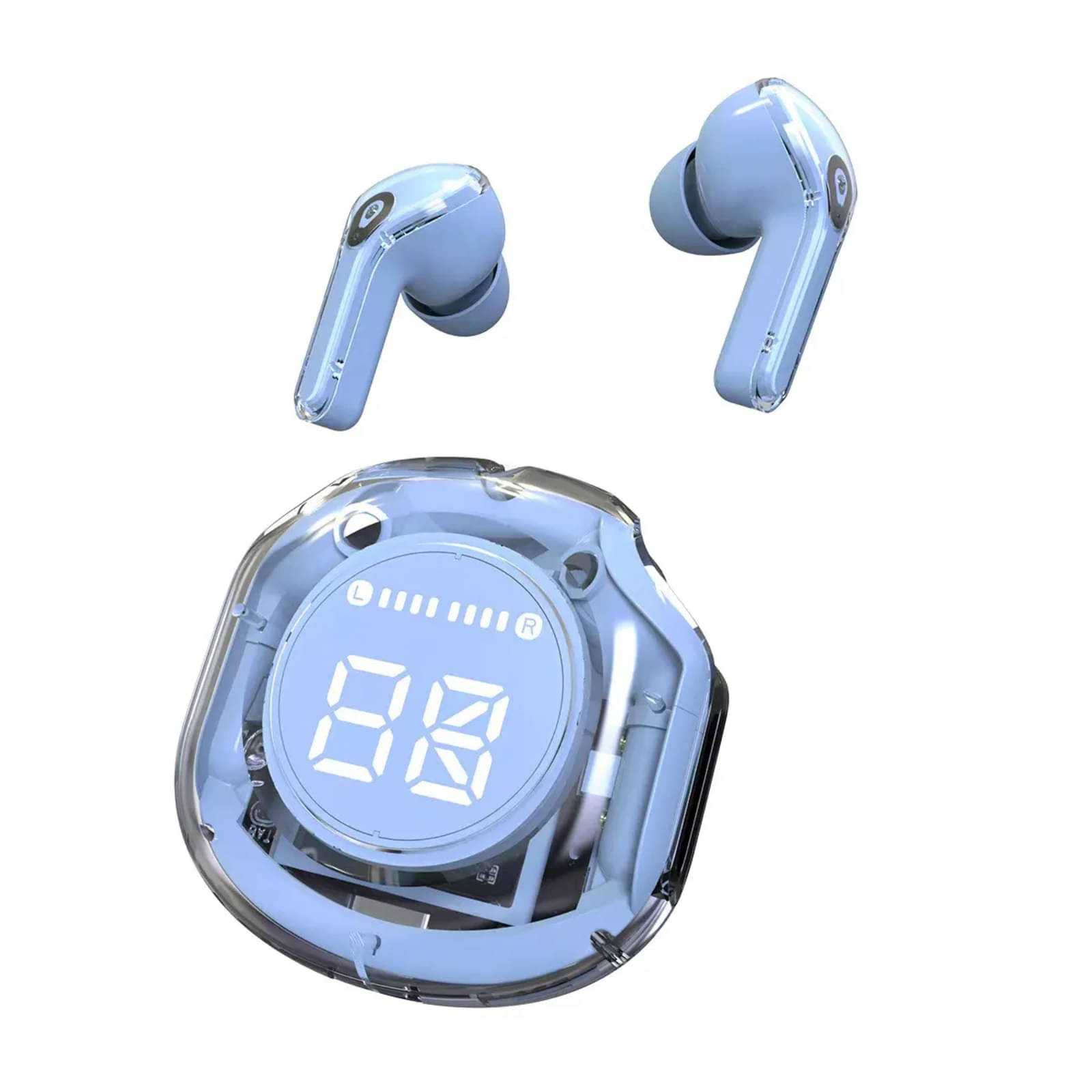     			COREGENIX Ultrapodspro Bluetooth True Wireless (TWS) In Ear 8 Hours Playback Low Latency,Powerfull bass IPX4(Splash & Sweat Proof) Blue