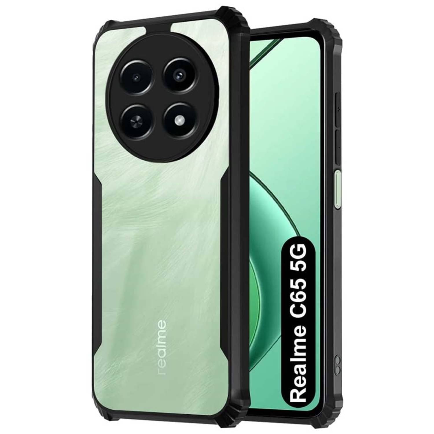 Case Vault Covers Shock Proof Case Compatible For Polycarbonate Realme C65 5G ( Pack of 1 )     			Case Vault Covers Shock Proof Case Compatible For Polycarbonate Realme C65 5G ( Pack of 1 )
