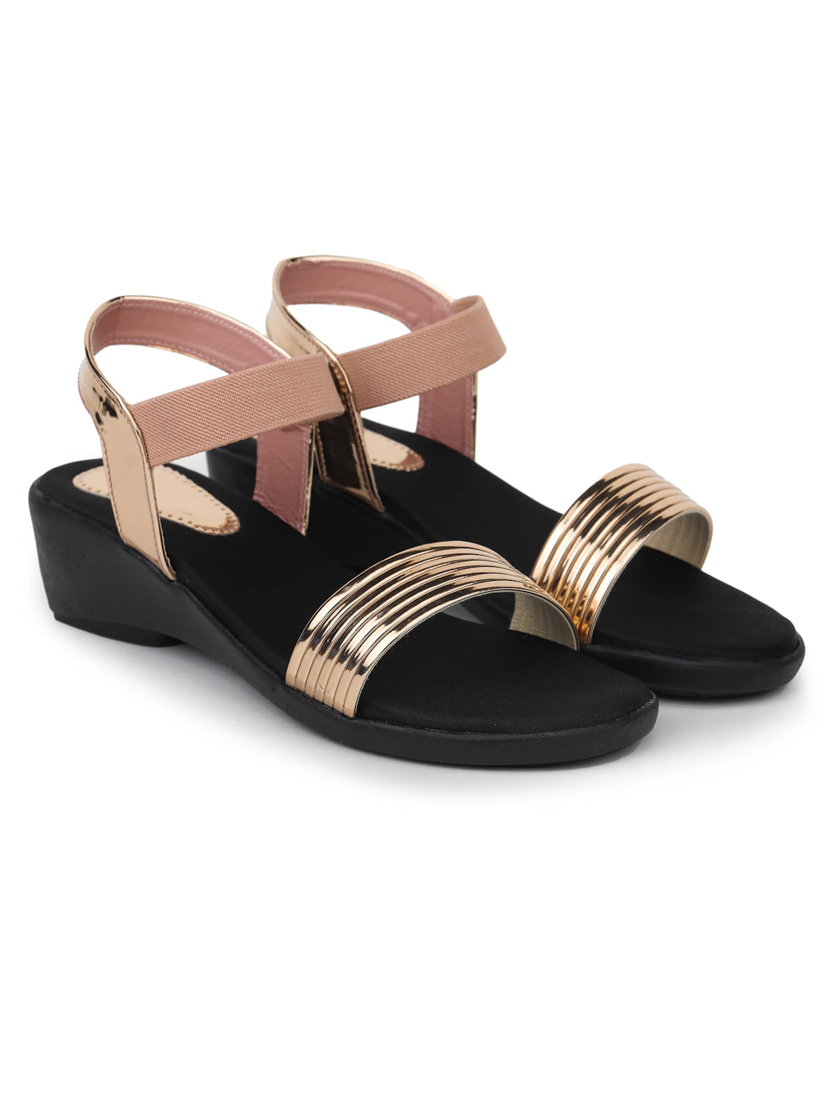     			Fabbmate Gold Women's Flats