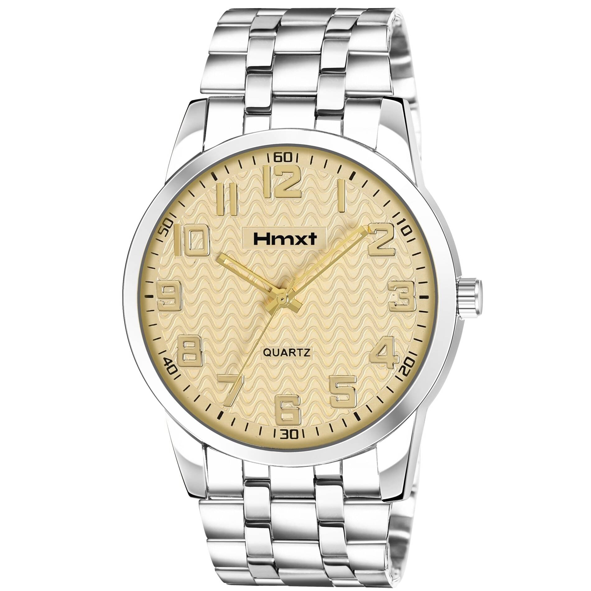     			HMXT Silver Stainless Steel Analog Men's Watch