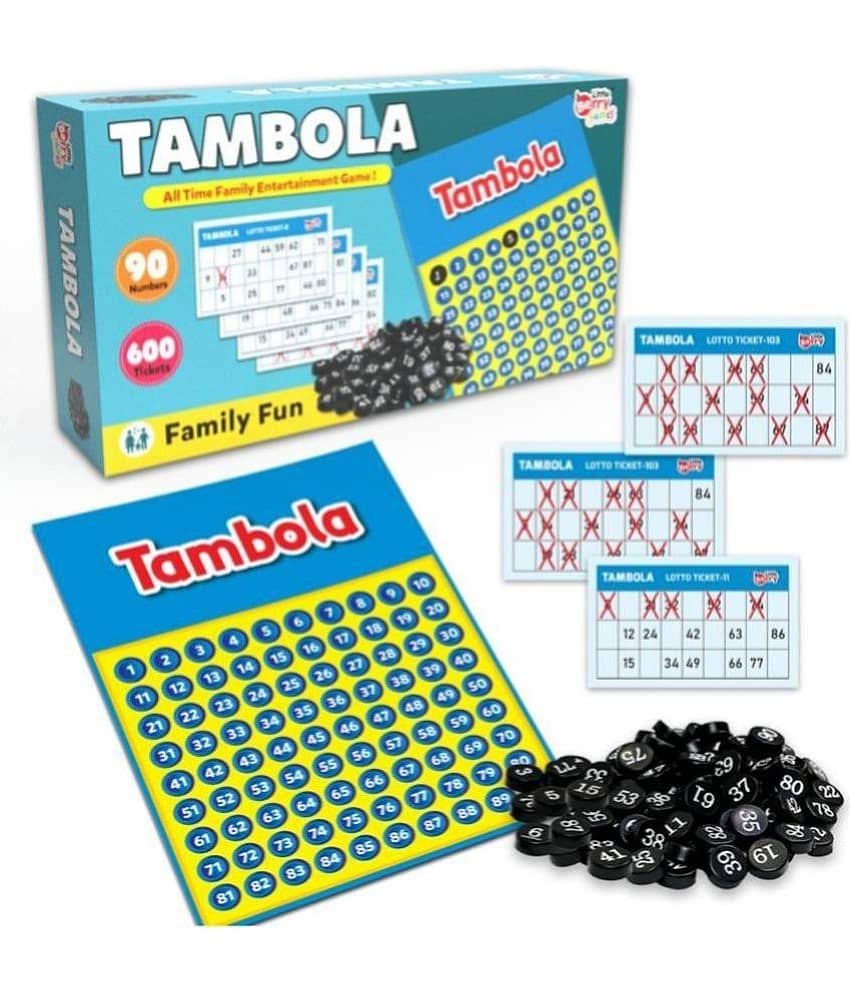 Little Berry Lotto Housie Board Game for Adults & Kids | Tambola Family Game with 600 Tickets | Housie Bingo Game for Party, Game Nights | Board Game for Adults | Deluxe Family Board Game | Family Game, Fun Game, Family Time - Toys and Games | Buy online on ZillyBuy