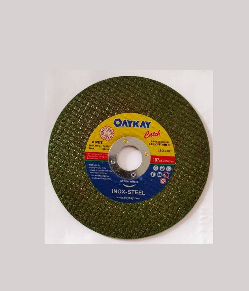 Oaykay Tools Catch Cut Off Wheel Double Net for Metal and Stainless Steel Cutting using Angle Grinder (Pack of 15) Oaykay Tools Catch Cut Off Wheel Double Net for Metal and Stainless Steel Cutting using Angle Grinder (Pack of 15)