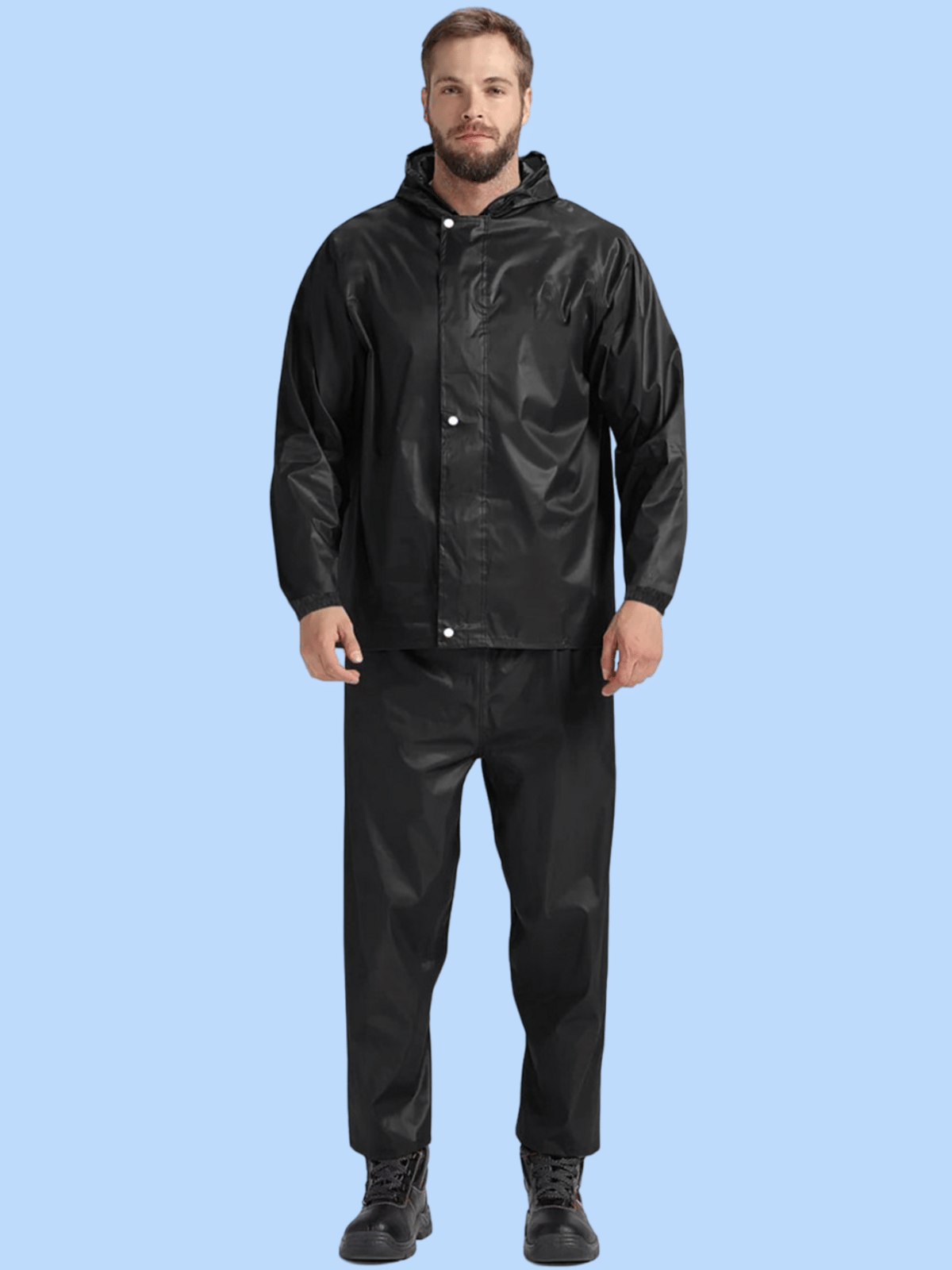 PP Kurtis Black Polyester Men's Rain Suit ( Pack of 1 )