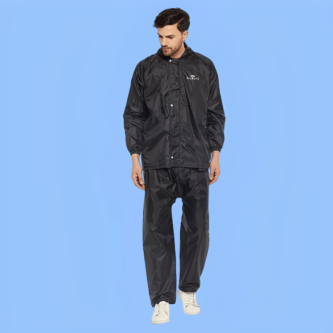     			PP Kurtis Black Polyester Men's Rain Suit ( Pack of 1 )