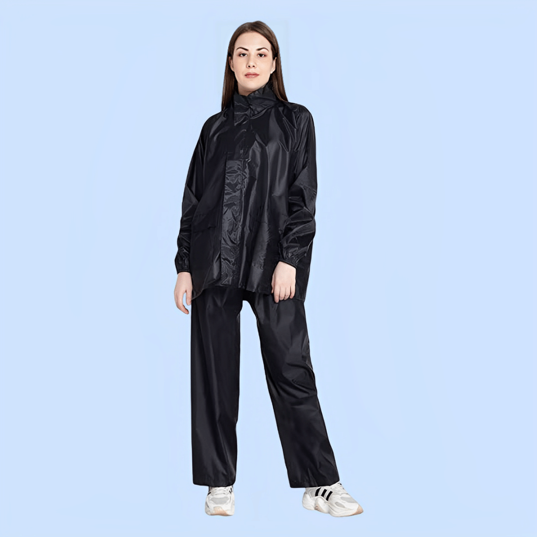 PP Kurtis Raincoat Set - Black     			PP Kurtis Raincoat Set - Black