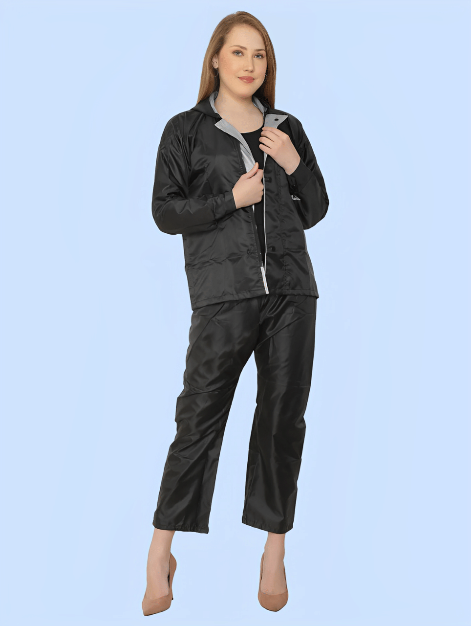 PP Kurtis Raincoat Set - Black