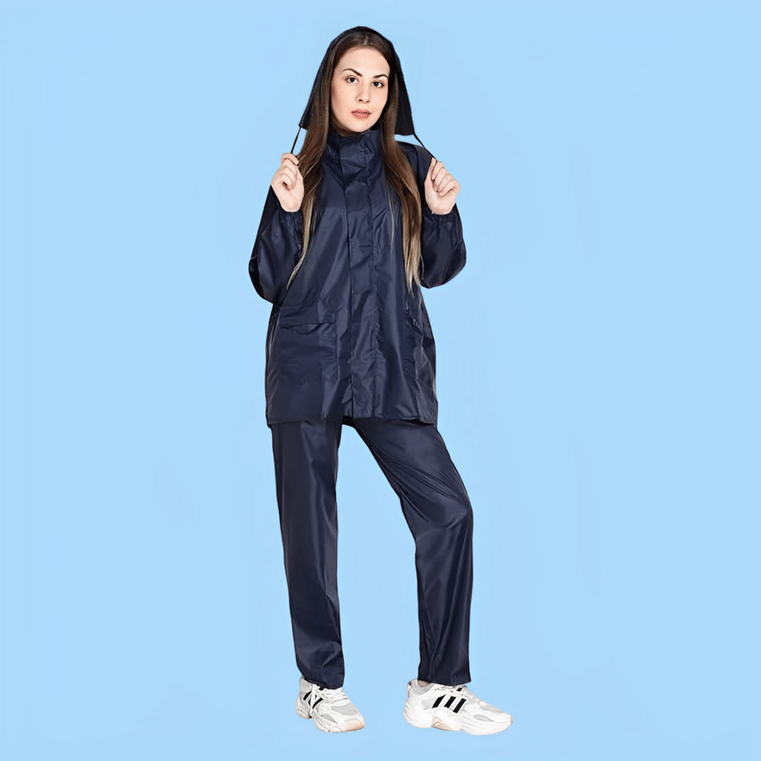PP Kurtis Raincoat Set - Navy     			PP Kurtis Raincoat Set - Navy
