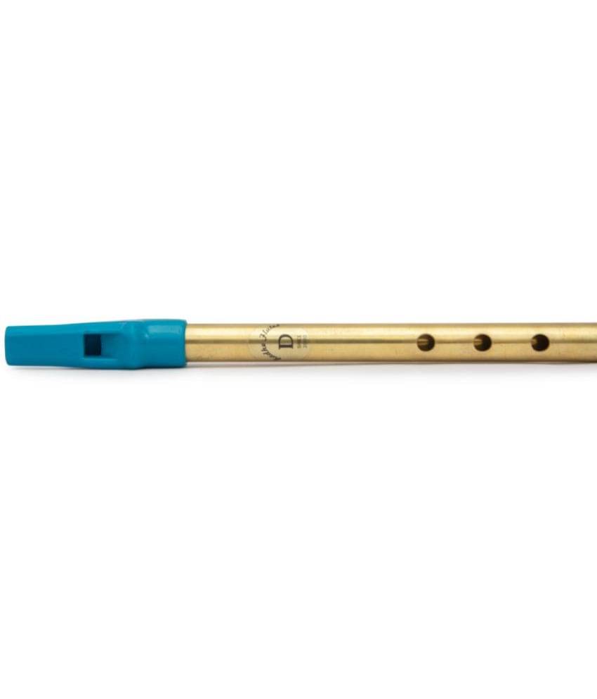     			Radhe Flutes Brass Flute Soprano Vertical Blow Scale D Natural