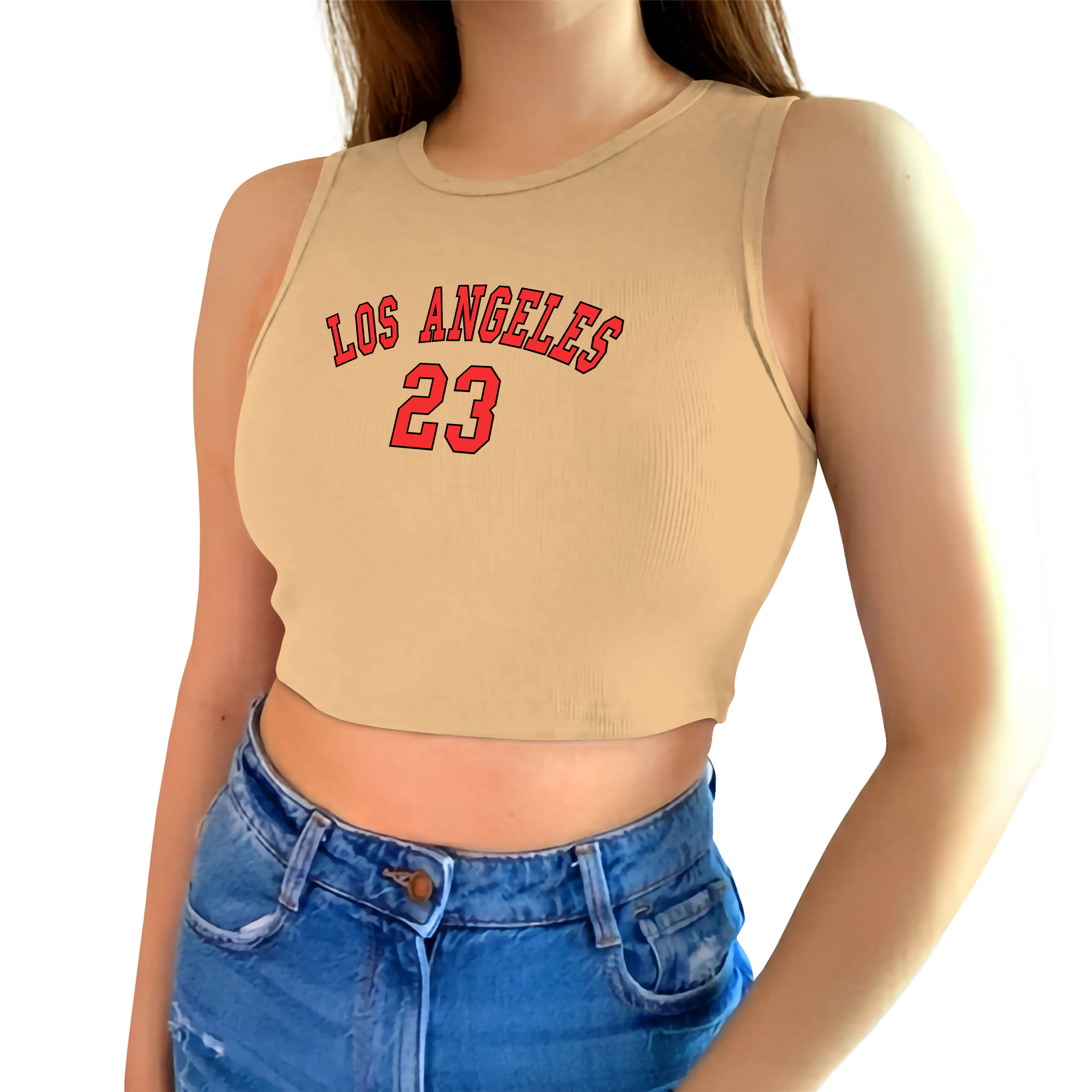     			fashion and youth Women's Cotton Blend Crop Top ( Beige )