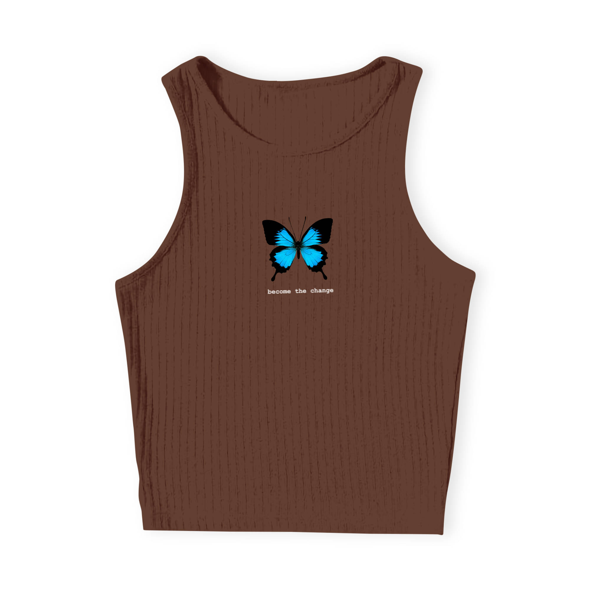     			fashion and youth Women's Cotton Blend Crop Top ( Brown )