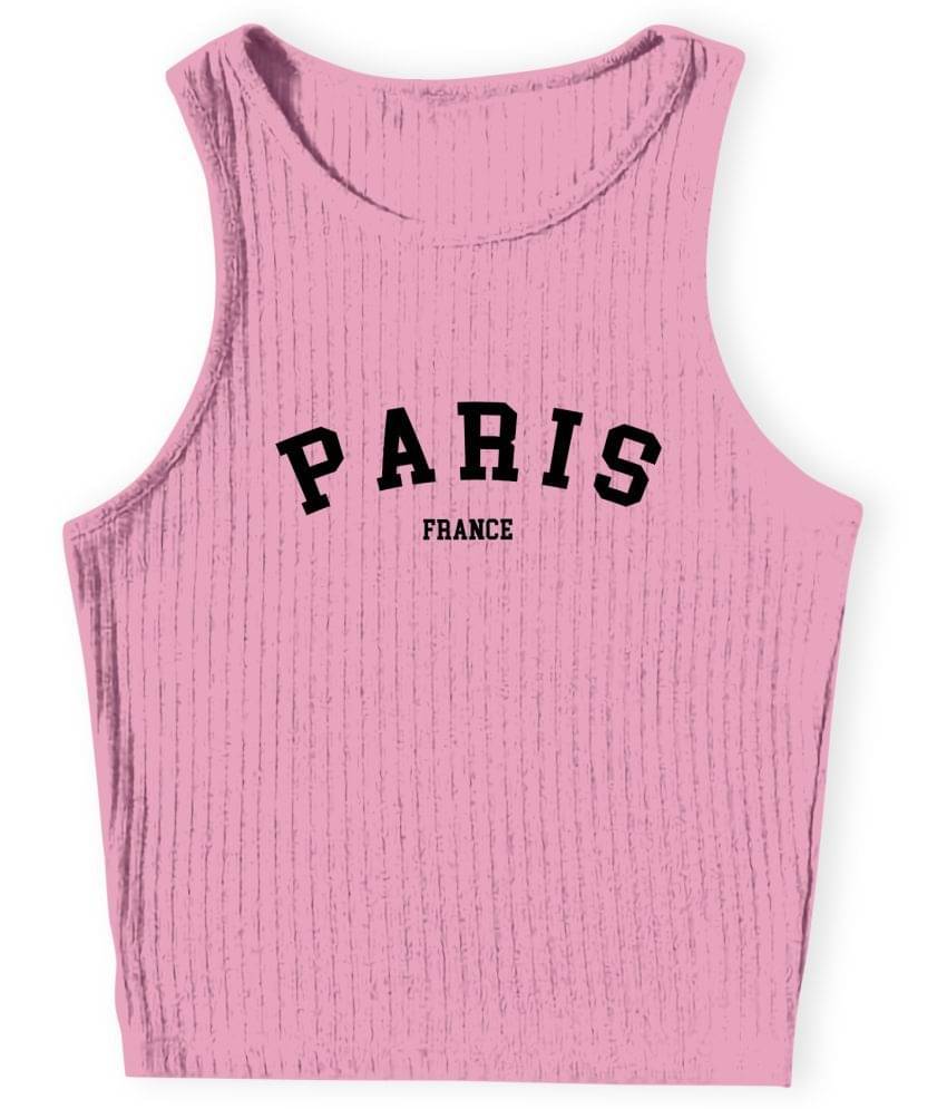 fashion and youth Women's Cotton Blend Crop Top ( Pink ) fashion and youth Women's Cotton Blend Crop Top ( Pink )