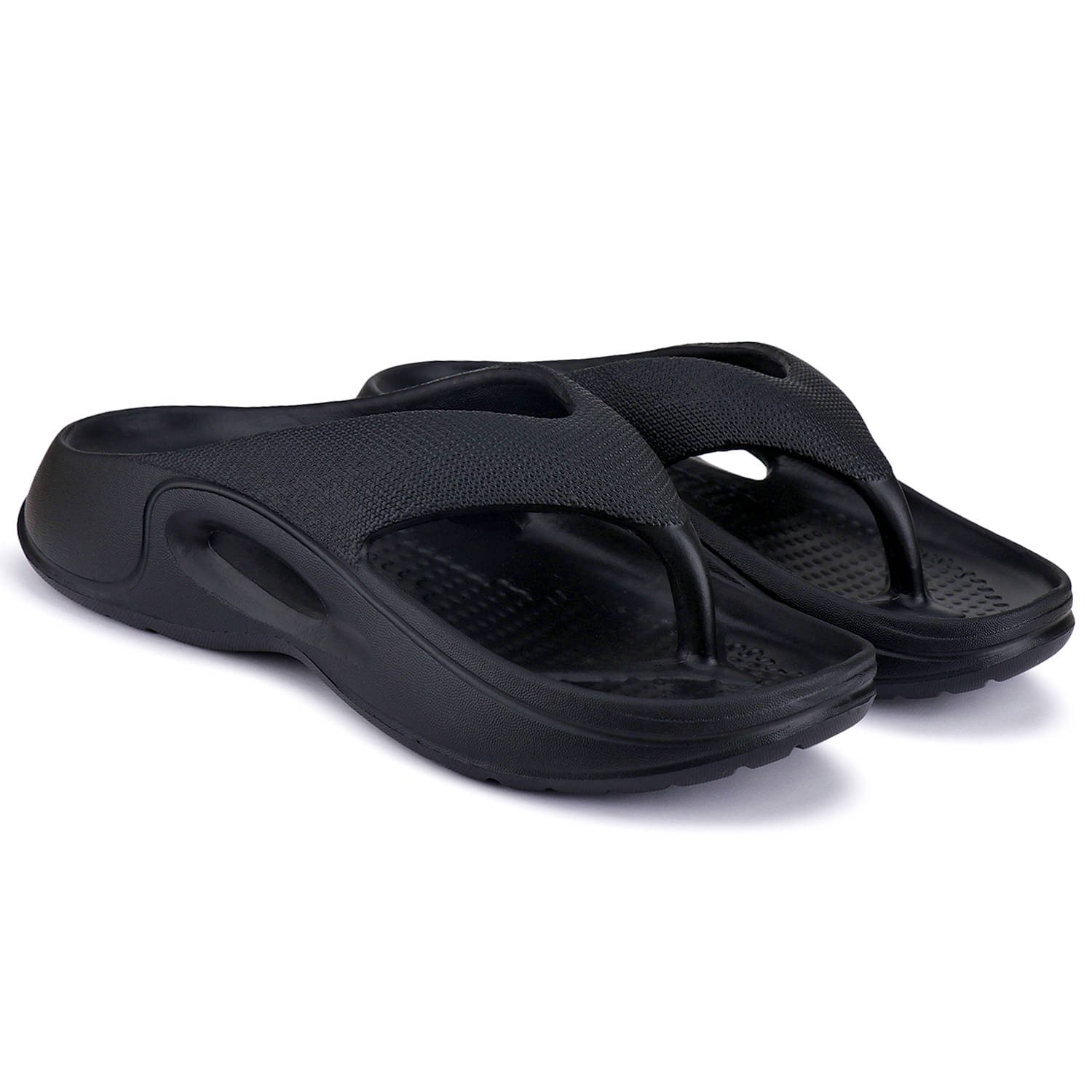     			Bersache - Black Men's Sandals