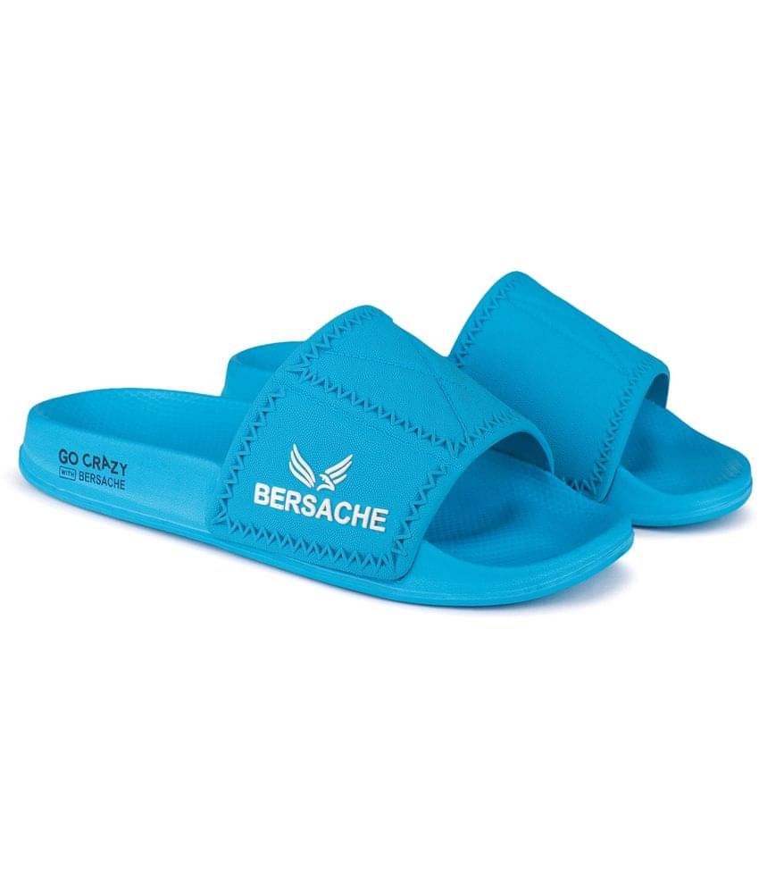     			Bersache Blue Men's Slide Flip Flop