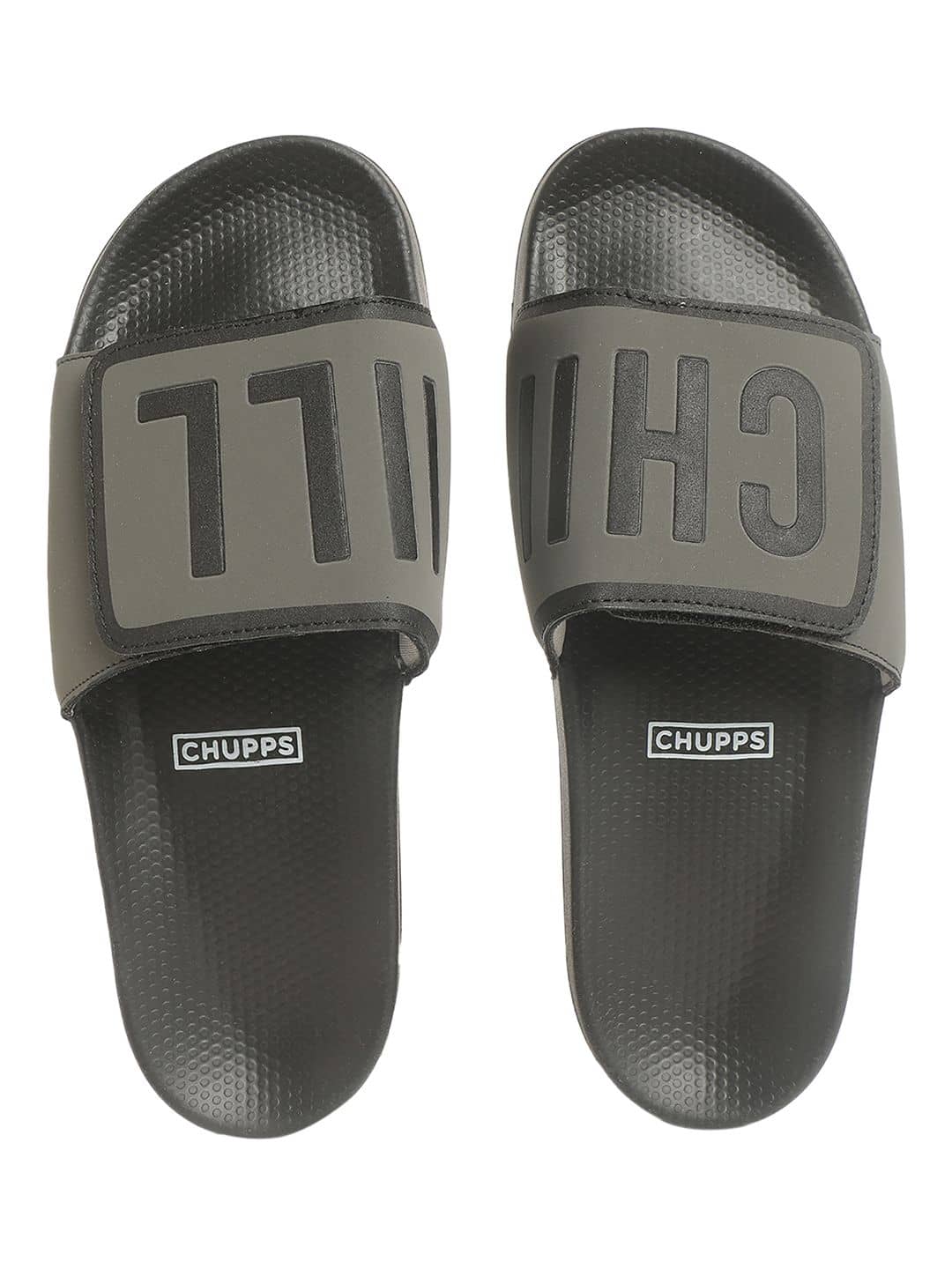 CHUPPS Black Men's Slide Flip Flop