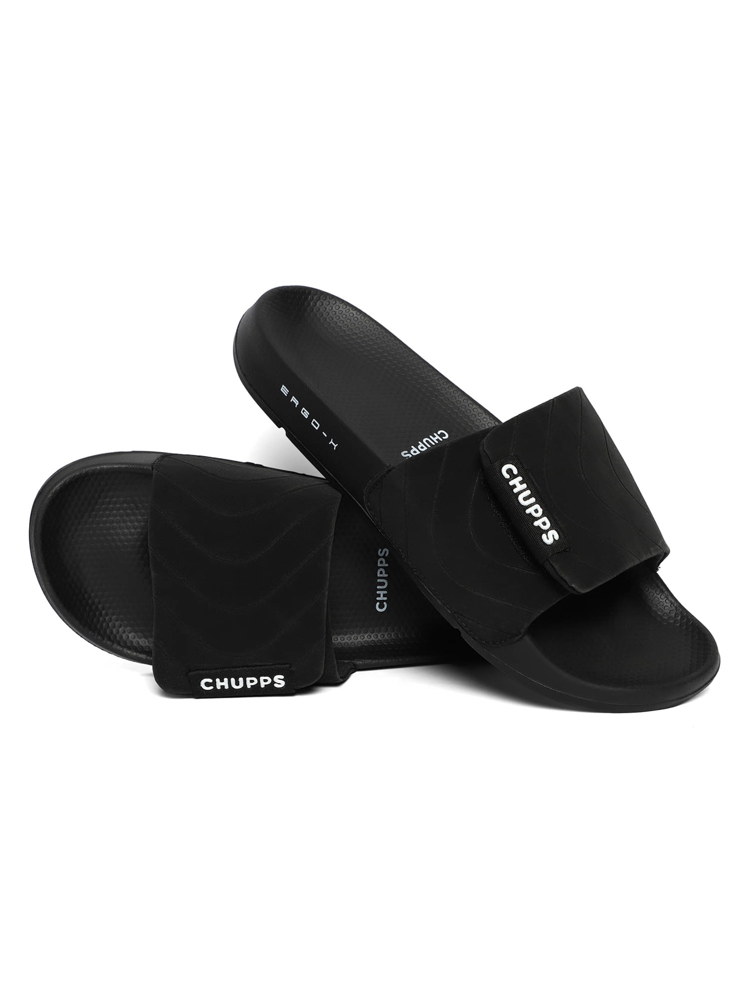     			CHUPPS Black Men's Slide Flip Flop