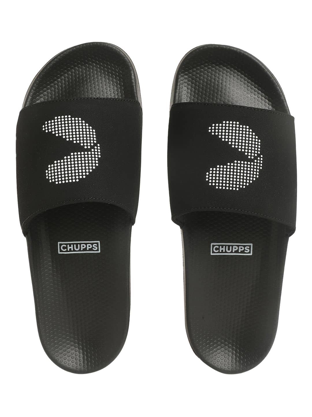 CHUPPS Black Men's Slide Flip Flop