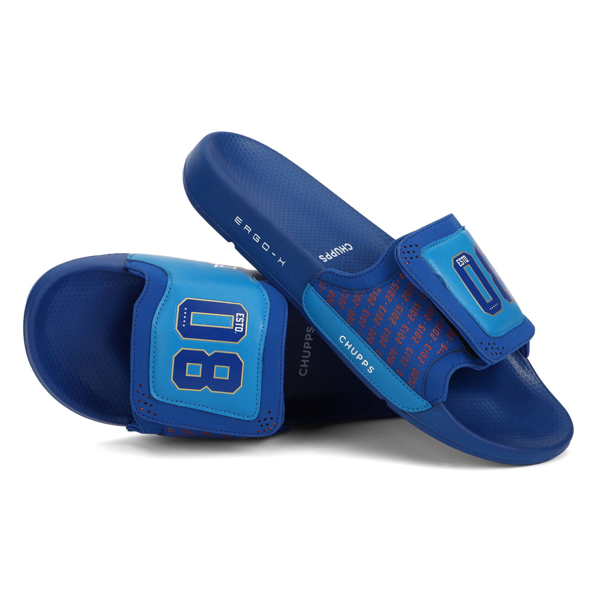     			CHUPPS Blue Men's Slide Flip Flop