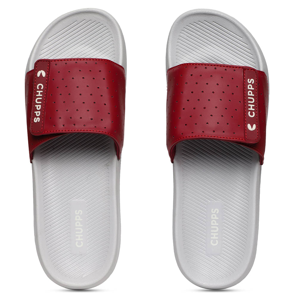     			CHUPPS Dark Grey Men's Slide Flip Flop